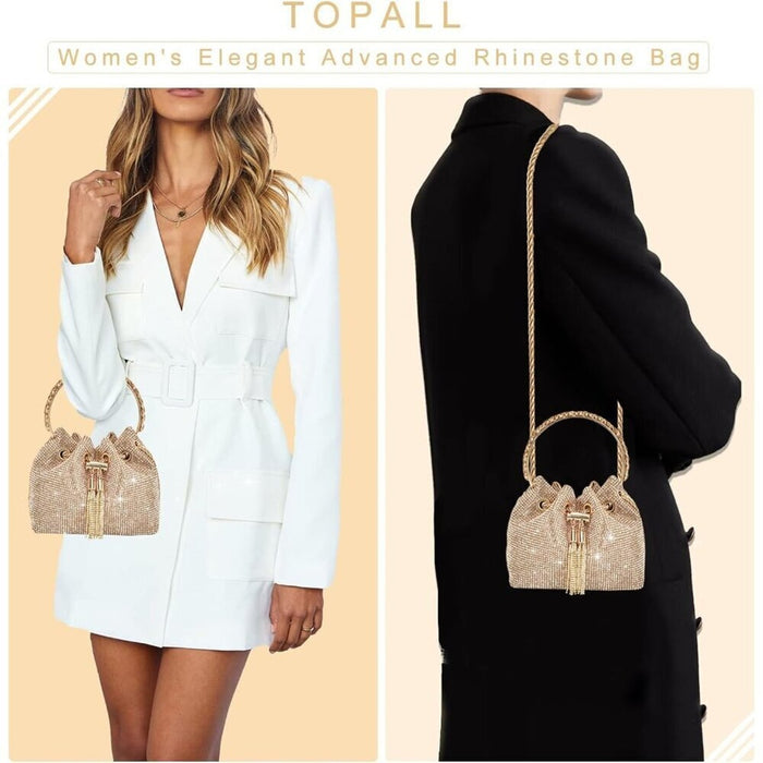 TOPALL New Women Silver Rhinestone Evening Bag - From PanacheProse
