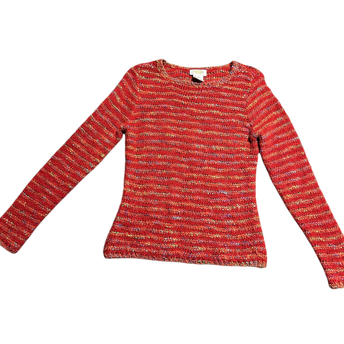 Talbots Petites Red Multi-Color Wool Blend Sweater – Size Small, from PanacheProse