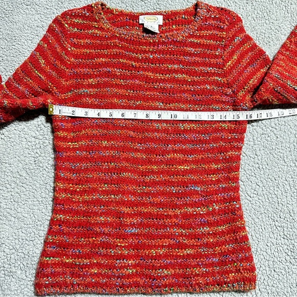 Talbots Petites Red Multi-Color Wool Blend Sweater – Size Small, from PanacheProse