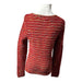 Talbots Petites Red Multicolor Boucle Knit Sweater Wool Blend - Size  Small, from PanacheProse