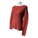 Talbots Petites Red Multicolor Boucle Knit Sweater Wool Blend - Size  Small, from PanacheProse
