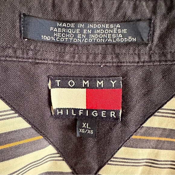 Tommy Hilfiger Striped Adult Casual Shirt - Size Men’s XL, from PanacheProse