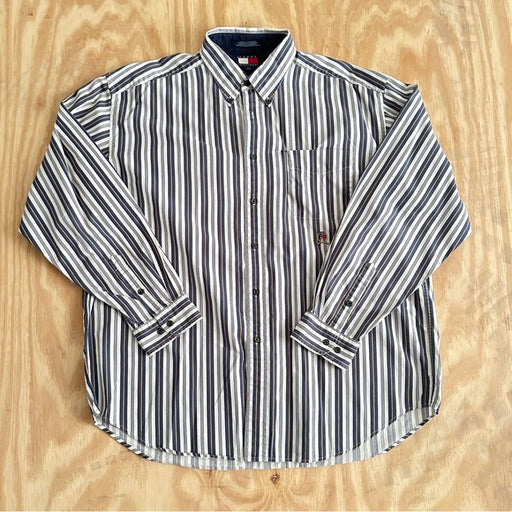 Tommy Hilfiger Striped Adult Casual Shirt - Size Men’s XL, from PanacheProse