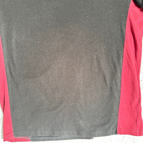 Twice Ice Men's Black and Red V-Neck Shirt - Size Men’s Small , from PanacheProse