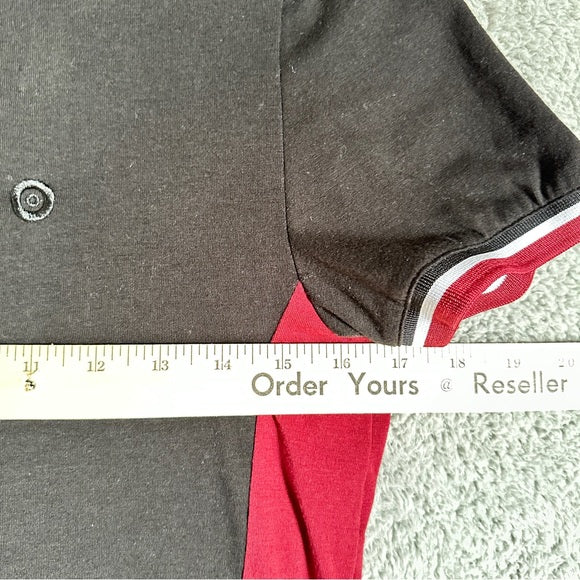 Twice Ice Men's Black and Red V-Neck Shirt - Size Men’s Small , from PanacheProse