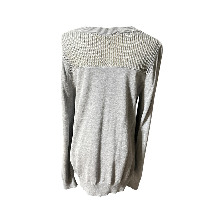 Two By Vince Camuto Women’s Gray Long Sleeve Crew‑Neck Sweater – Size Medium from PanacheProse