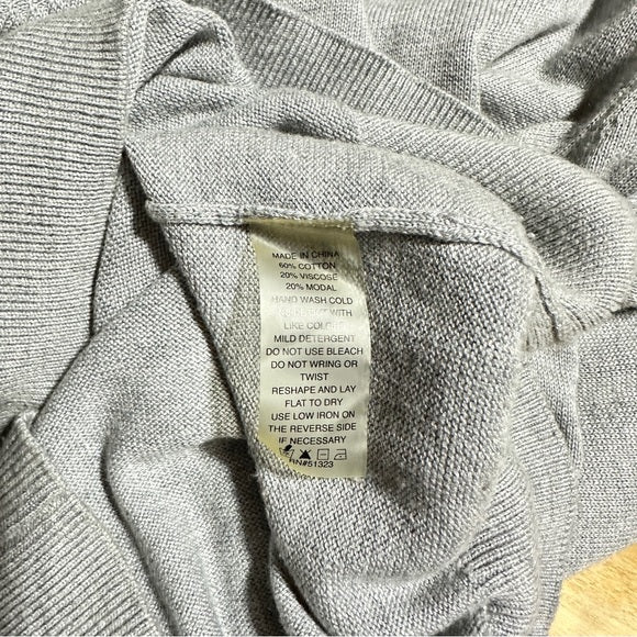 Two By Vince Camuto Women’s Gray Long Sleeve Crew‑Neck Sweater – Size Medium from PanacheProse