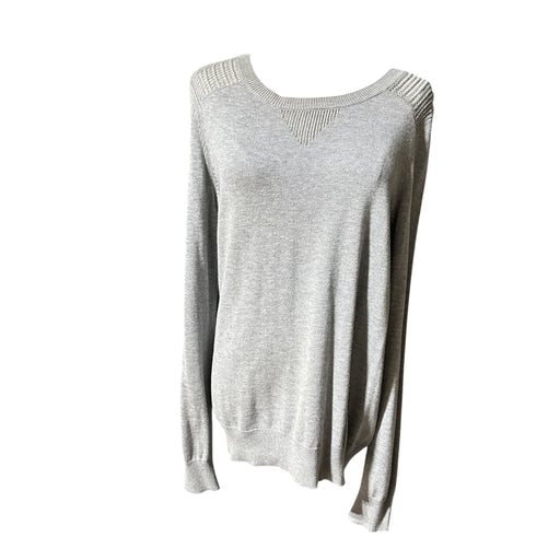 Two By Vince Camuto Women’s Gray Long Sleeve Crew‑Neck Sweater – Size Medium from PanacheProse