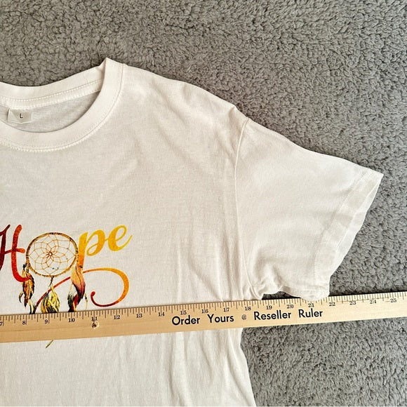 Unbranded Men’s / Women’s Graphic Hope Short Sleeve T-Shirt - Size  Large , from PanacheProse