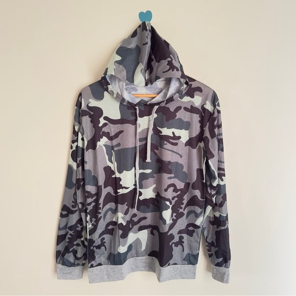 Unisex Adult Camouflage Casual Lightweight Hoodie Long Sleeve Jacket - from PanacheProse