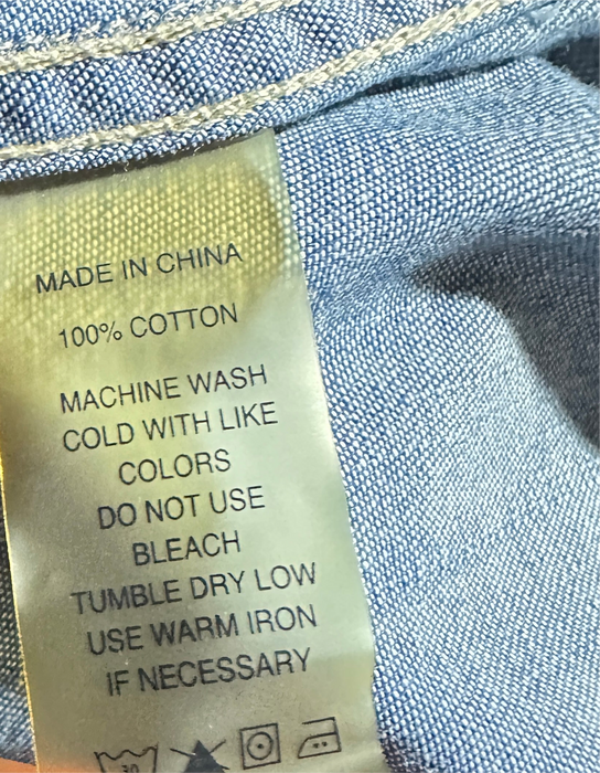 Vince Camino Women’s Blue Denim Long Sleeve Button Front Shirt Dress -Women’s Women’s Large (L) XS, from  PanacheProse 