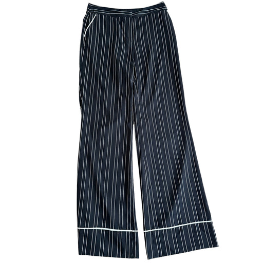 Vince Camino Women’s Striped Black Pinstripe Wide Leg Pants - Size 2 From PanacheProse