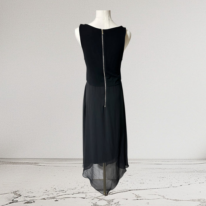 Vince Camuto Black Sleeveless Zipper Back Midi Dress – Size Medium from PanacheProse