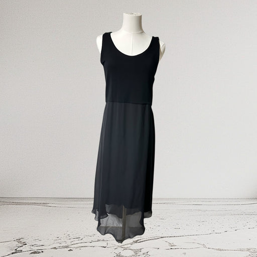 Vince Camuto Black Sleeveless Zipper Back Midi Dress – Size Medium from PanacheProse