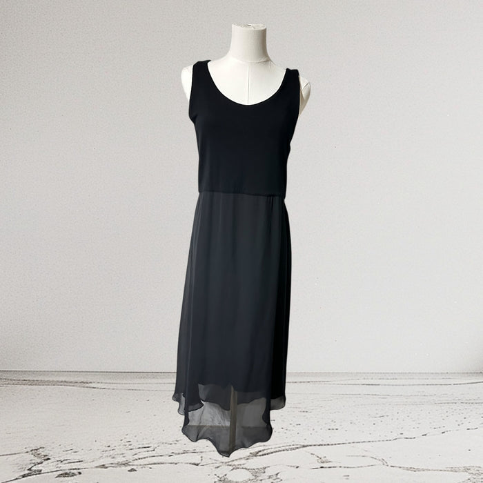 Vince Camuto Black Sleeveless Zipper Back Midi Dress – Size Medium from PanacheProse