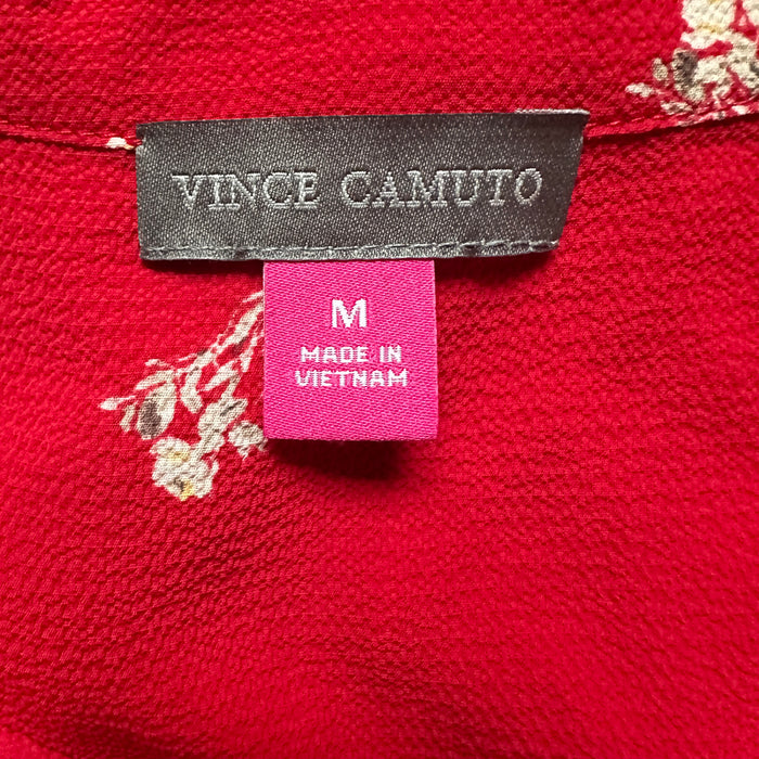 Vince Camuto Red Floral Sleeveless Blouse – Size M & L , from PanacheProse