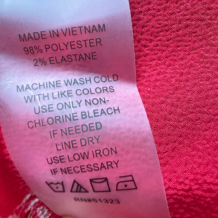 Vince Camuto Red Floral Sleeveless Blouse – Size M & L , from PanacheProse