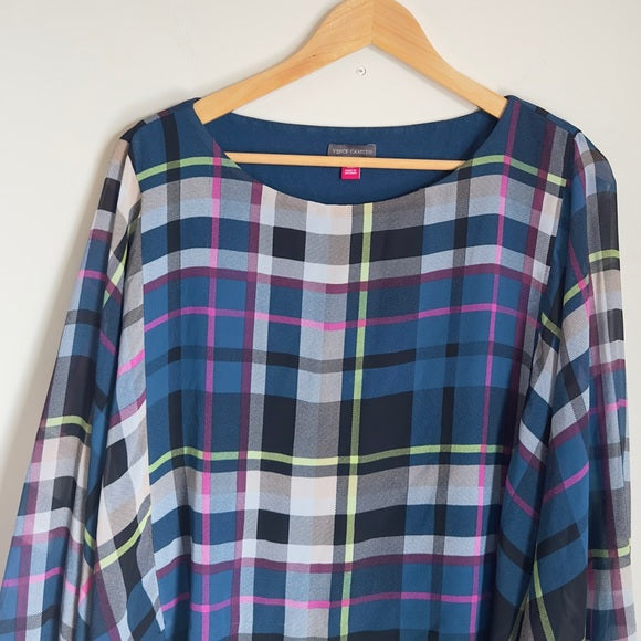 Vince Camuto Women’s Plaid Long Sleeve Crew Neck Lining Blouse - Size Women’s XXL, from PanacheProse