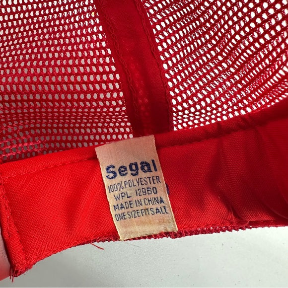 Vintage Crills Masonry Trucker Hat – Red Mesh Snapback from PanacheProse