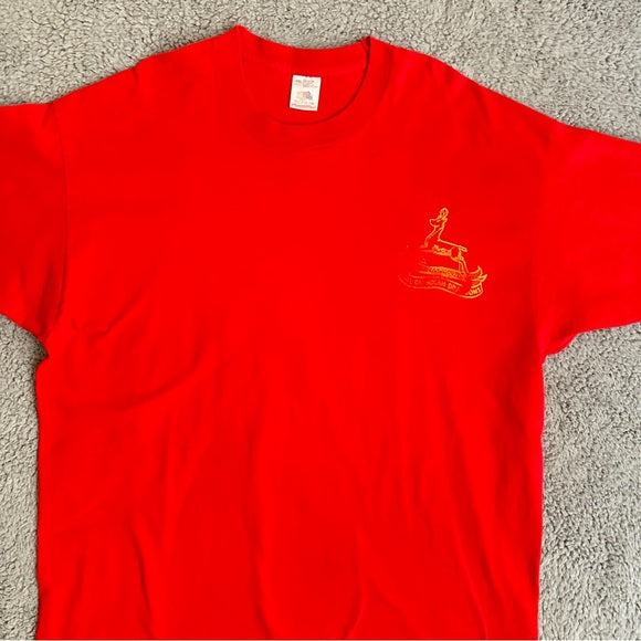 Vintage Fruit of the Loom Graphic Crew Neck Short Sleeve T-Shirt - Size Men’s XXL , from PanacheProse