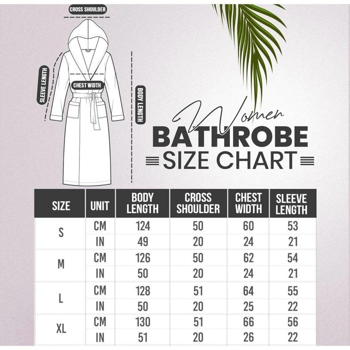 Women Fleece Hooded Adult Solid Color Grey Bathrobes - Size Medium From PanacheProse