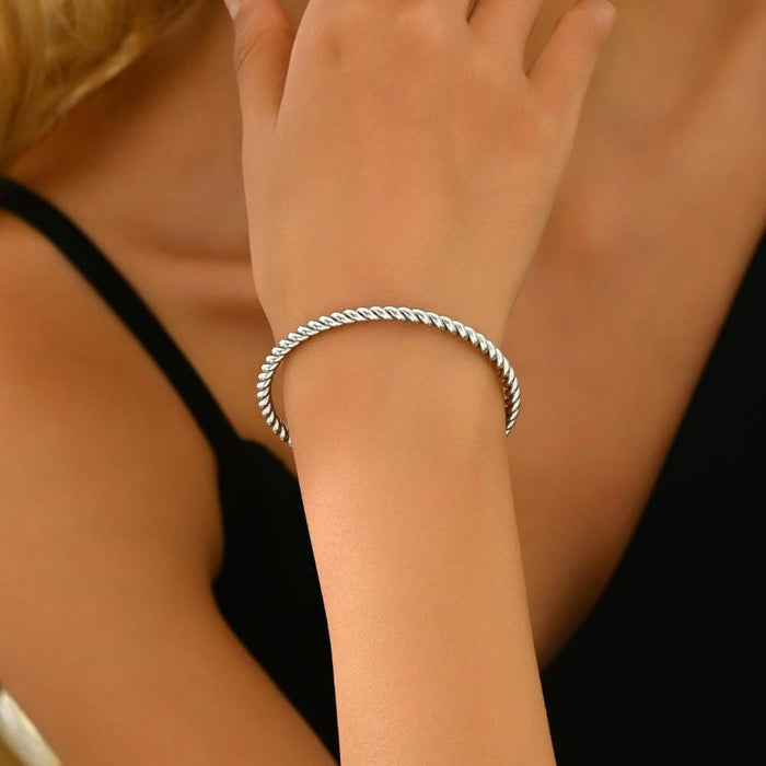 Women's 18K Gold Plated Twisted Chunky Bracelet - From PanacheProse