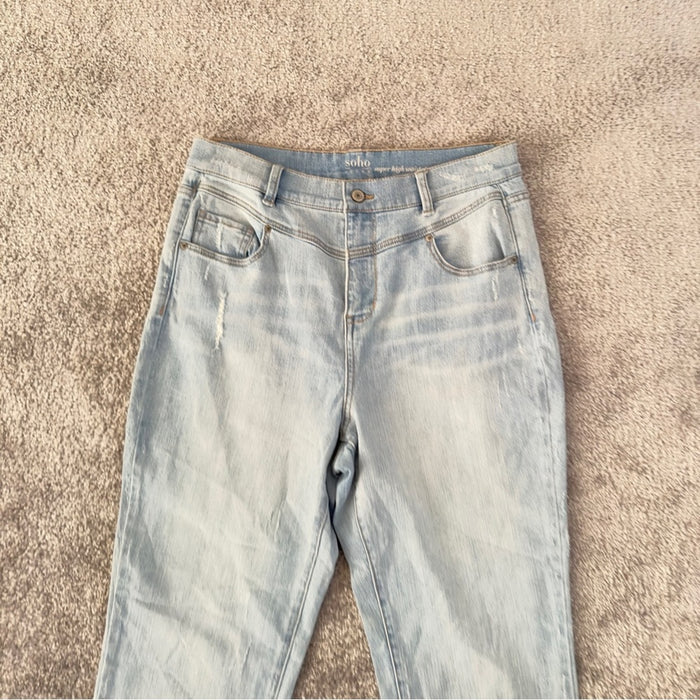 Women’s High Waist Straight Crop Jeans - Size 12 From PanacheProse