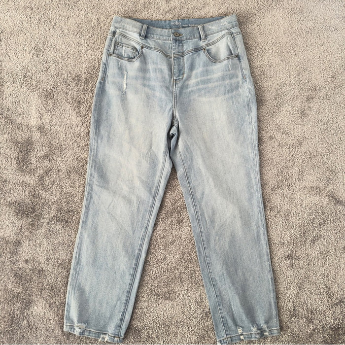 Women’s High Waist Straight Crop Jeans - Size 12 From PanacheProse