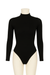 Women's Mock Turtle Neck Long Sleeve Tops Bodysuit - M,L,XL From PanacheProse