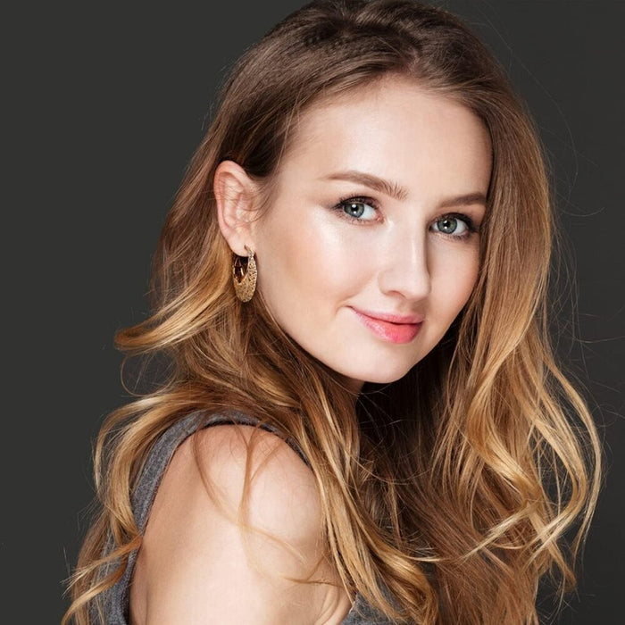 XILAZAB Vintage Women's Gold Filigree Oval Dangle Earrings - From PanacheProse