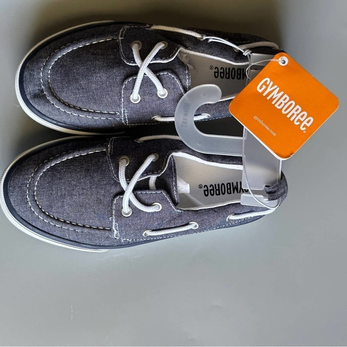 Gymboree Little Boys Size 13 Chambray Canvas Shoes Tennis Flat Sneakers
