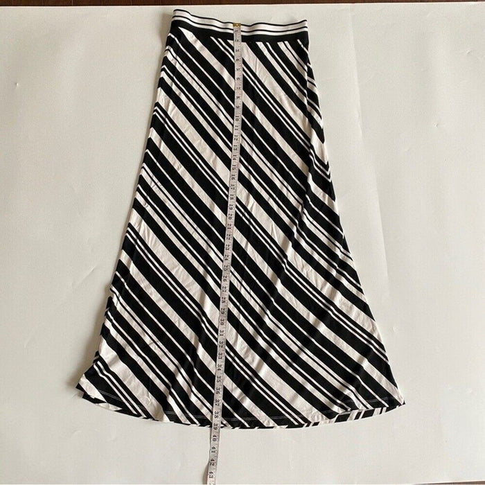 Ann Taylor Women’s Skirts XS Black & White Striped Pull On Classic Design