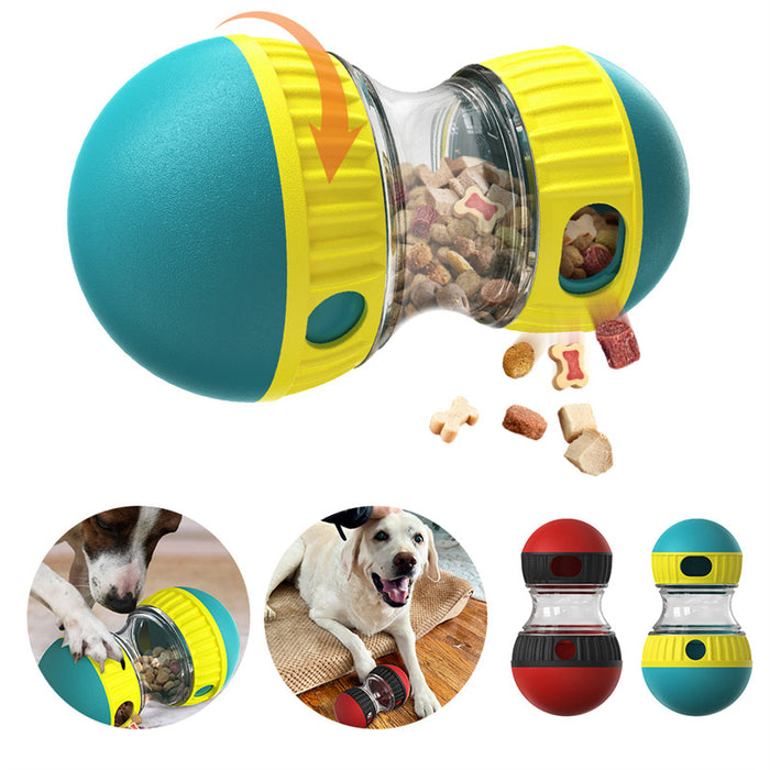 Interactive Food Dispensing Dog Toy Tumbler Puzzle for Small to Medium Dogs