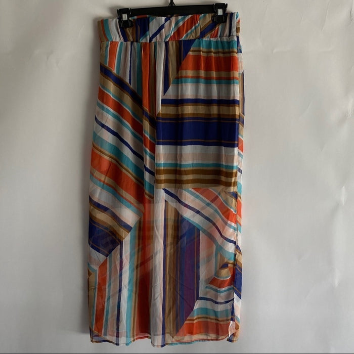 Vanity Size M Women’s Multicolor Slit Long Skirt RN#61046