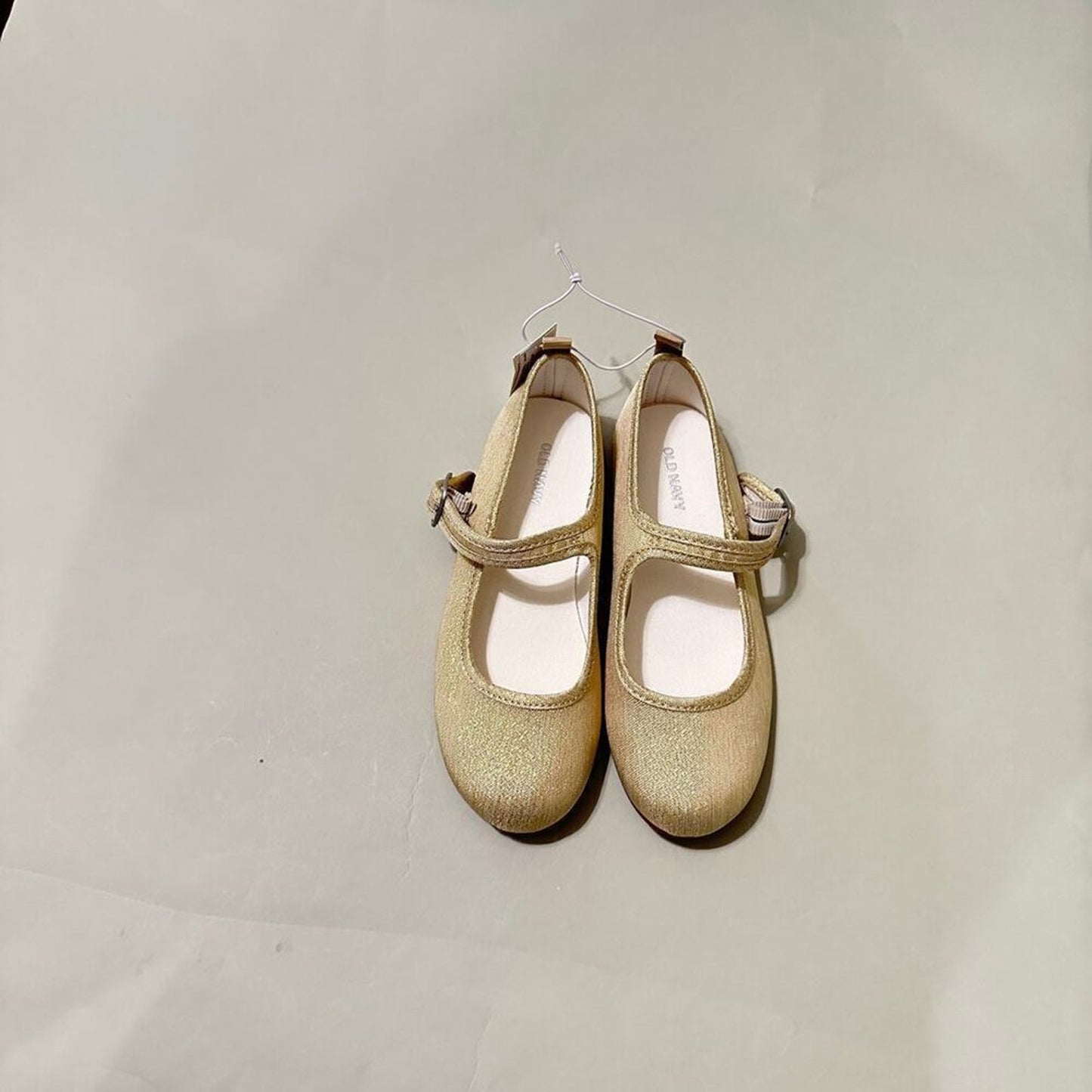 old navy ballet flat gold shimmer shoes Size 13 (Brand New