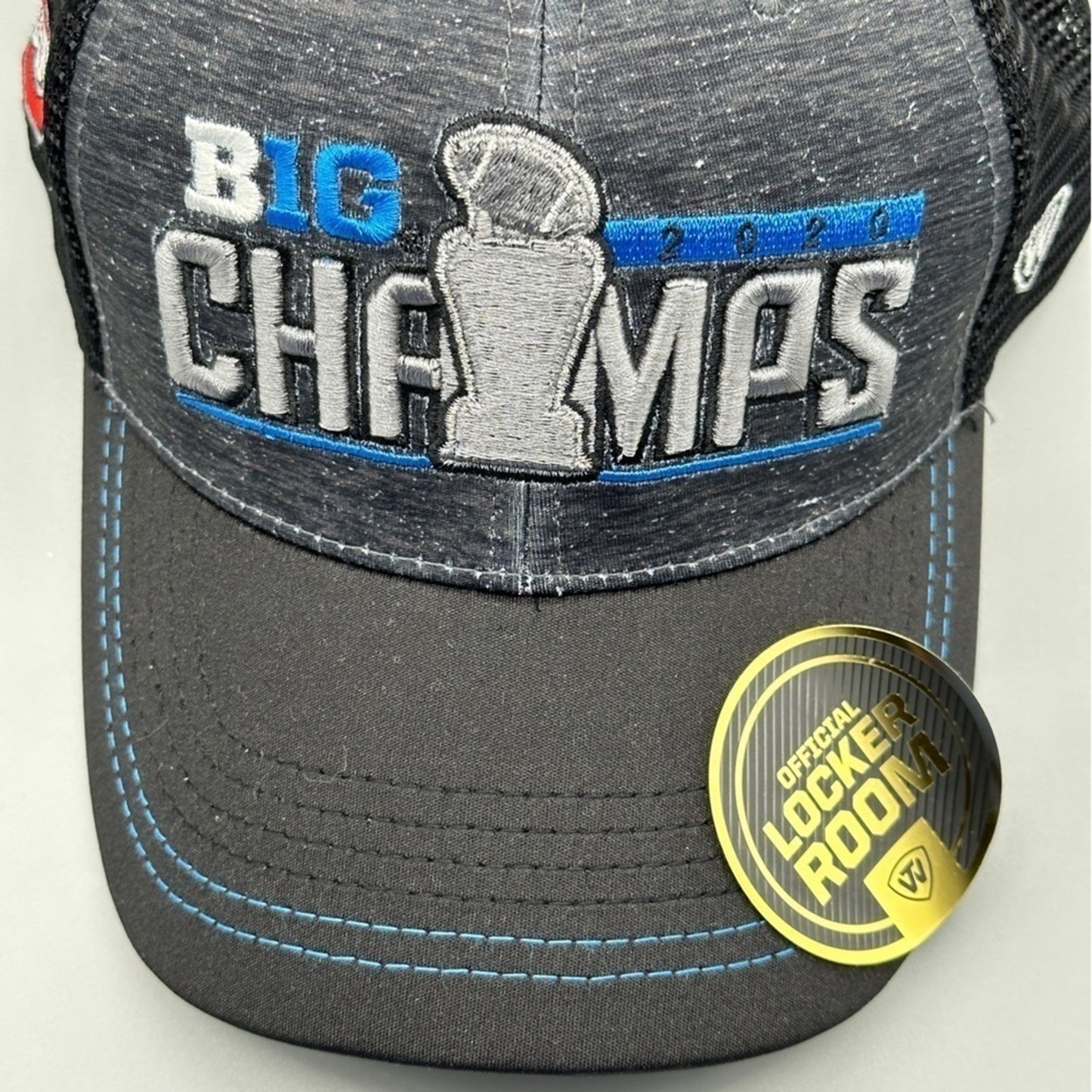 Ohio State Big Ten Championship Gray CSP Snapback Hat Adult Headwear"