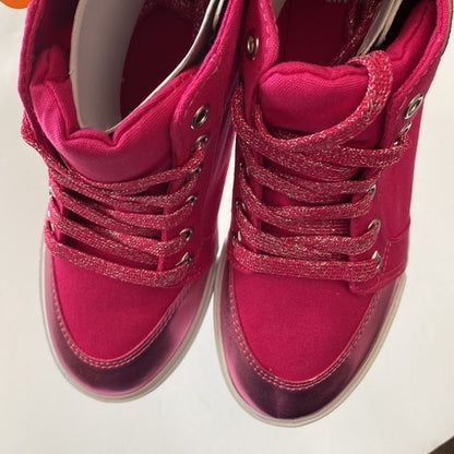 Gymboree Cosmic Club Pink High Tops Sneakers  Girls Size 2. Brand New