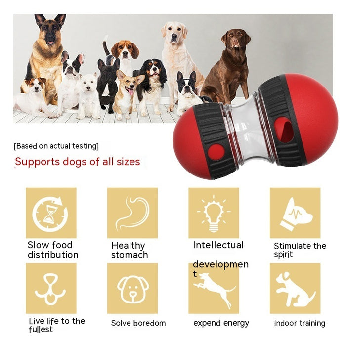 Interactive Food Dispensing Dog Toy Tumbler Puzzle for Small to Medium Dogs