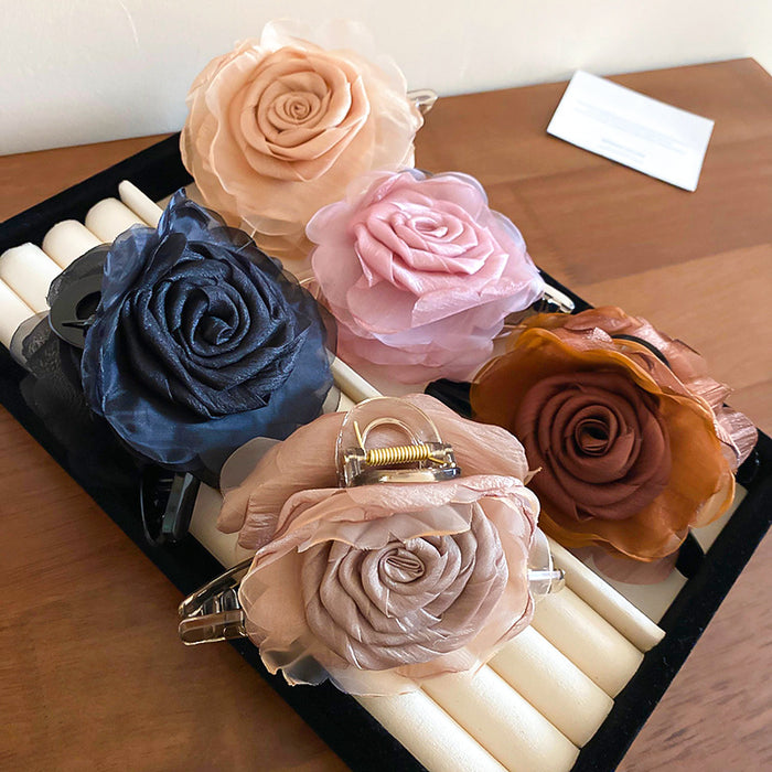 PanacheProse Flower Acrylic Hair Claw Clip