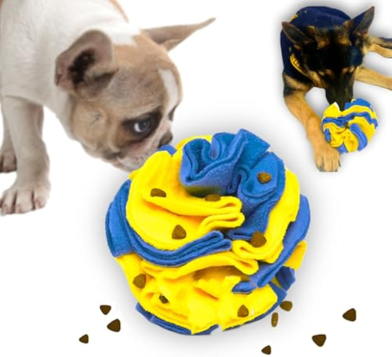 Vibrant Foraging Puzzle Ball for Dogs Enrichment Toy for Mental Stimulation