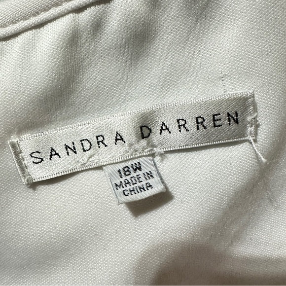 Pre-Loved Sandra Darren Abstract Print Dress – Size 18W