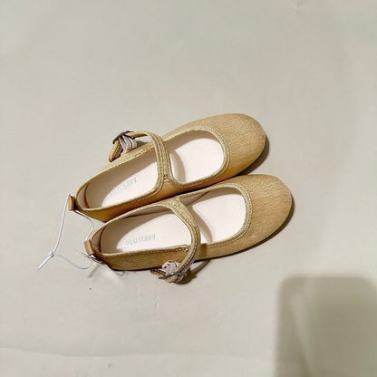 old navy ballet flat gold shimmer shoes Size 13 (Brand New