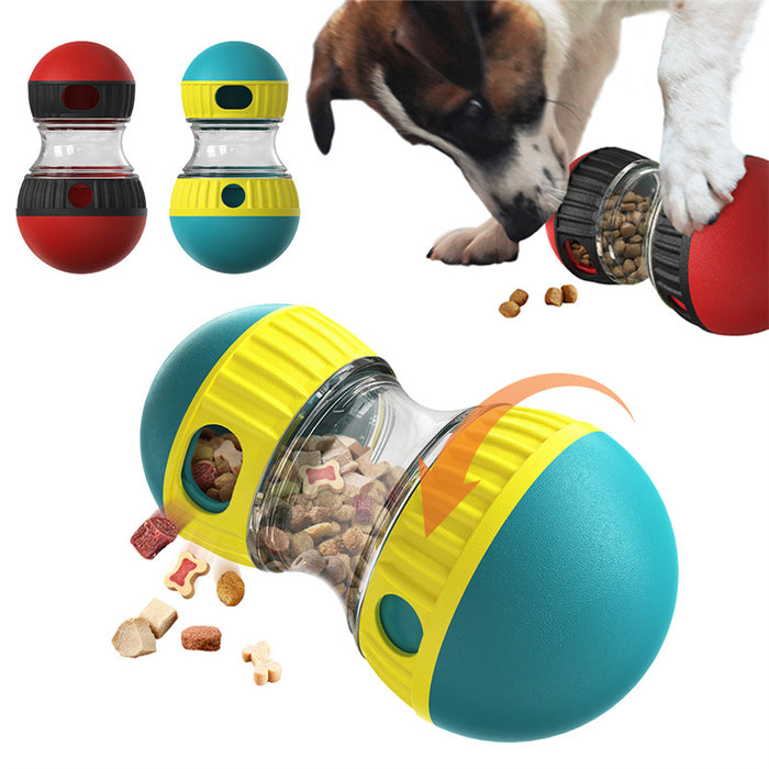 Interactive Food Dispensing Dog Toy Tumbler Puzzle for Small to Medium Dogs