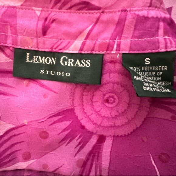 Lemon Grass Studio Women’s Short Sleeve Shirt Size S