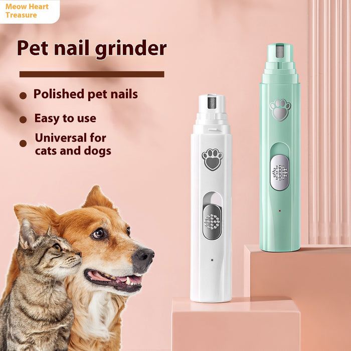 Cordless USB Rechargeable Pet Nail Trimmer – Effortless Grooming for Dogs & Cats