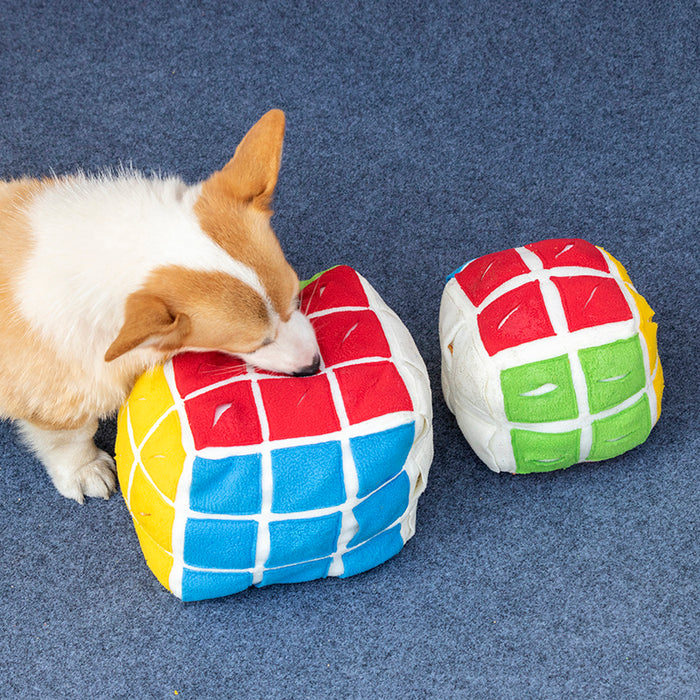 Interactive Sniffing Toy for Dogs & Cats  Puzzle Cube Treat Dispenser