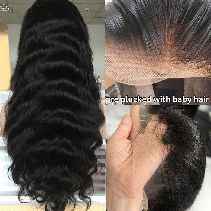 Premium Body Wave Human Hair Lace Front Wig  Natural & Customizable Style