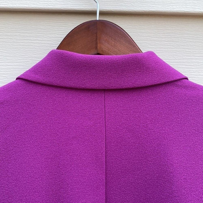 Full-length view of DN Designs By Danny & Nicole Women's Shawl Collar Jacket with visible stitching details.