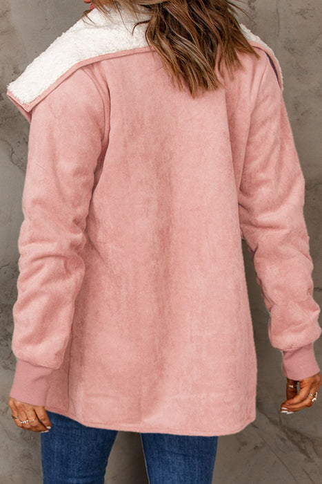 PanacheProse Open Front Long Sleeve Sherpa Jacket