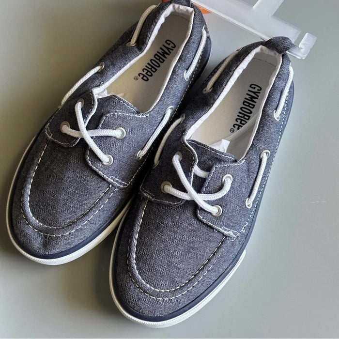 Gymboree Little Boys Size 13 Chambray Canvas Shoes Tennis Flat Sneakers